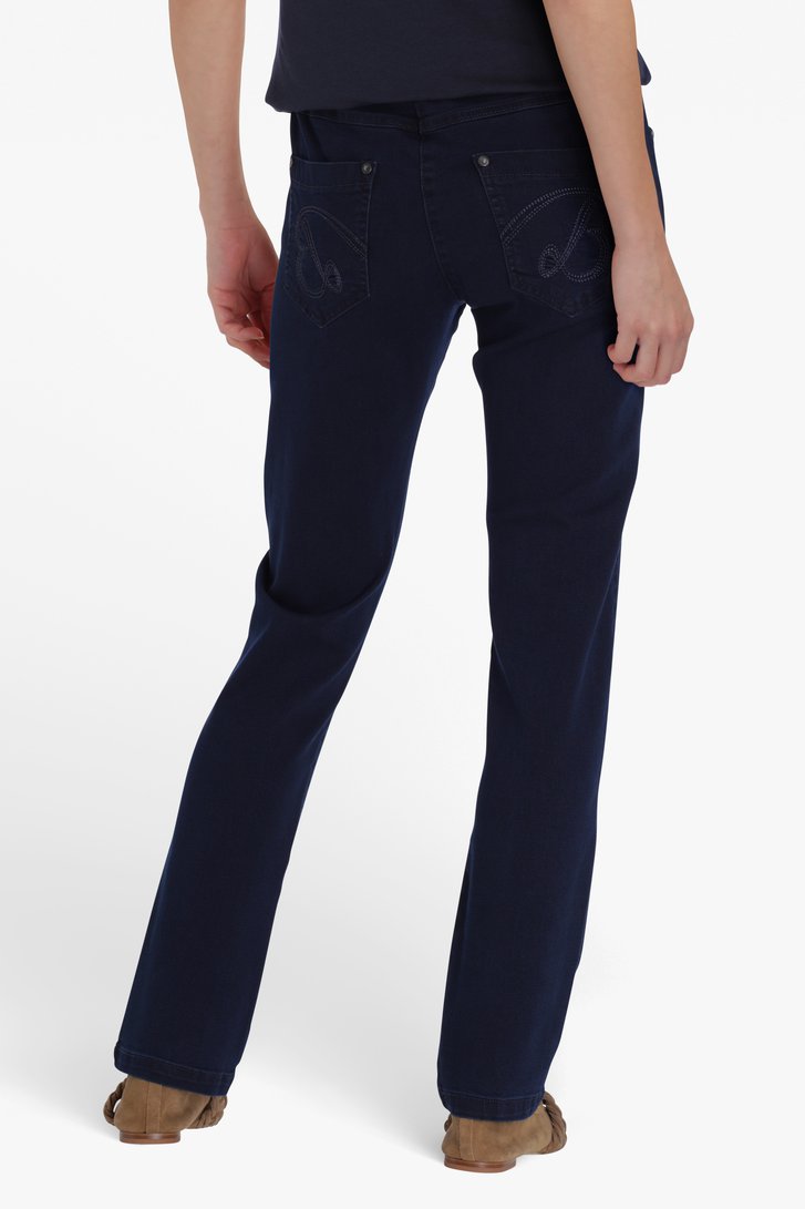 Jean bleu à taille élastique - straight fit - L30 de Bicalla pour Femmes