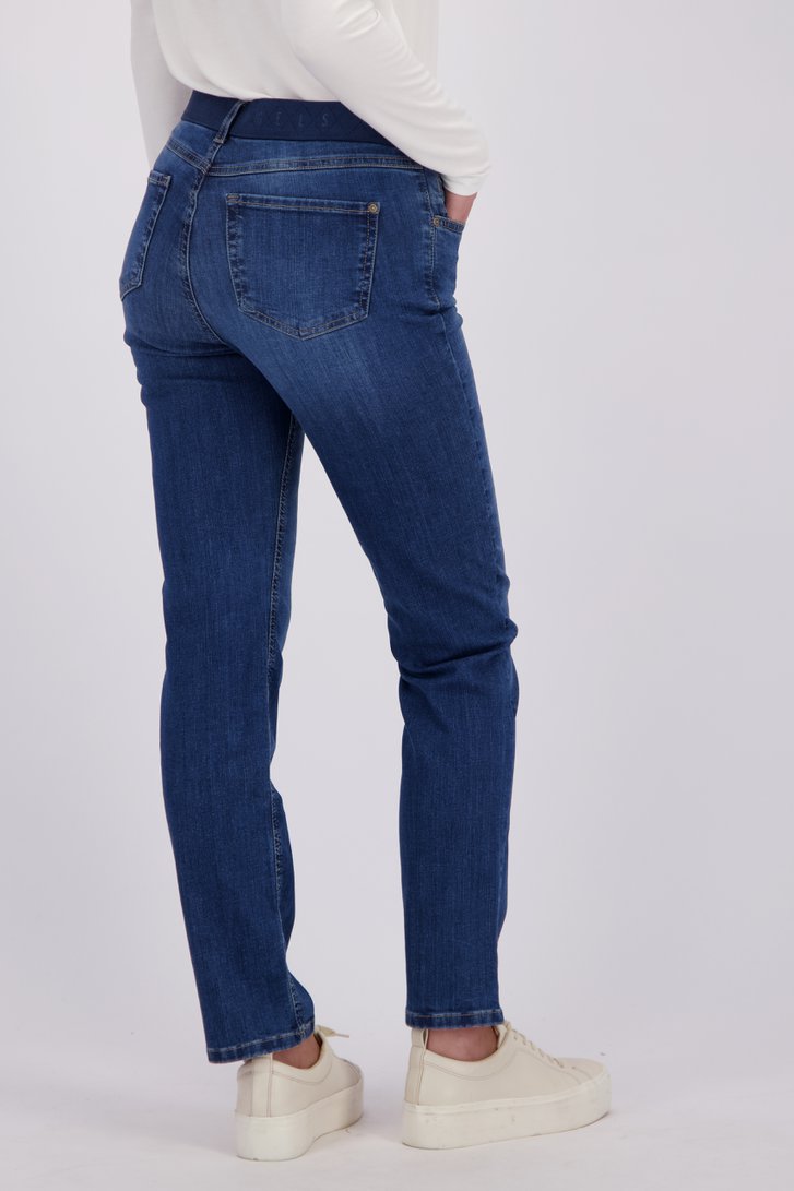 Le dos de Jean bleu à taille élastiquée – Slim fit de Angels pour Femmes