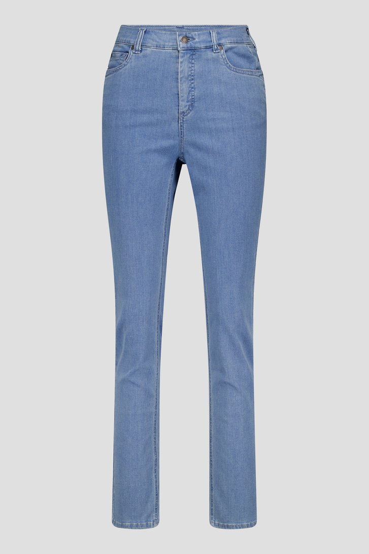 Jean bleu clair avec stretch et taille élastiquée de Claude Arielle pour Femmes