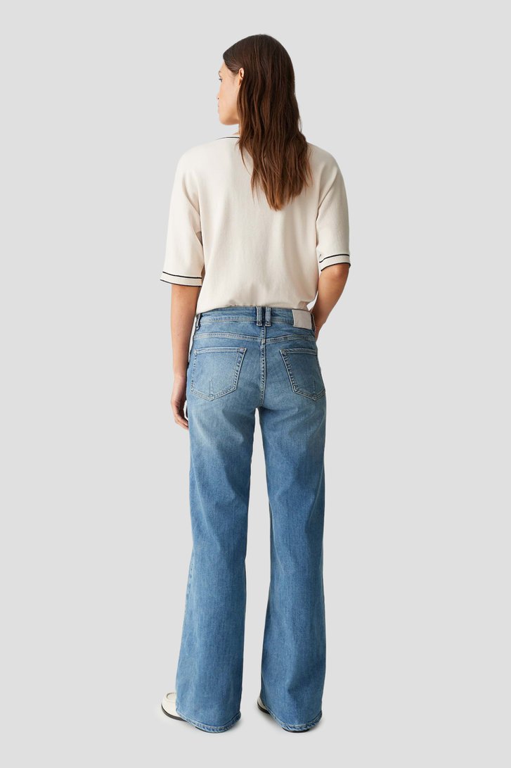 Détail de Jean bleu clair - Coupe wide leg de Opus pants pour Femmes