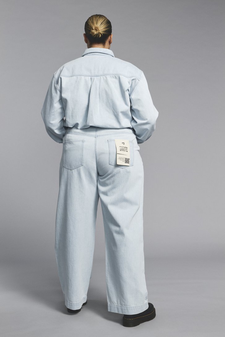 Jean bleu clair - Wide leg fit - Bourgeois de Murielle Victorine Scherre pour Femmes