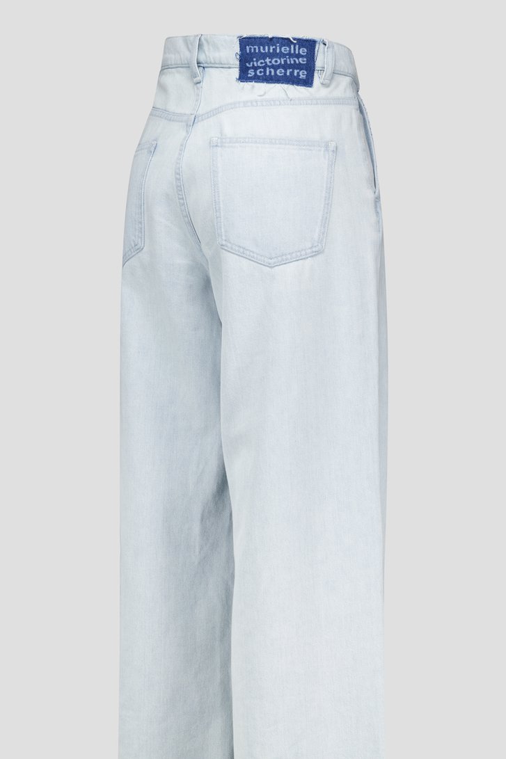 Jean bleu clair - Wide leg fit - Bourgeois de Murielle Victorine Scherre pour Femmes