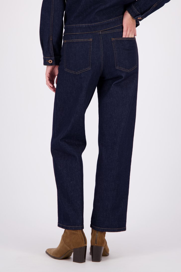 Le dos de Jean bleu foncé à coupe large de Libelle pour Femmes