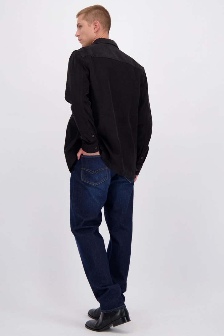 Le dos de Jean bleu foncé – Coupe tapered de Liberty Island Denim pour Hommes