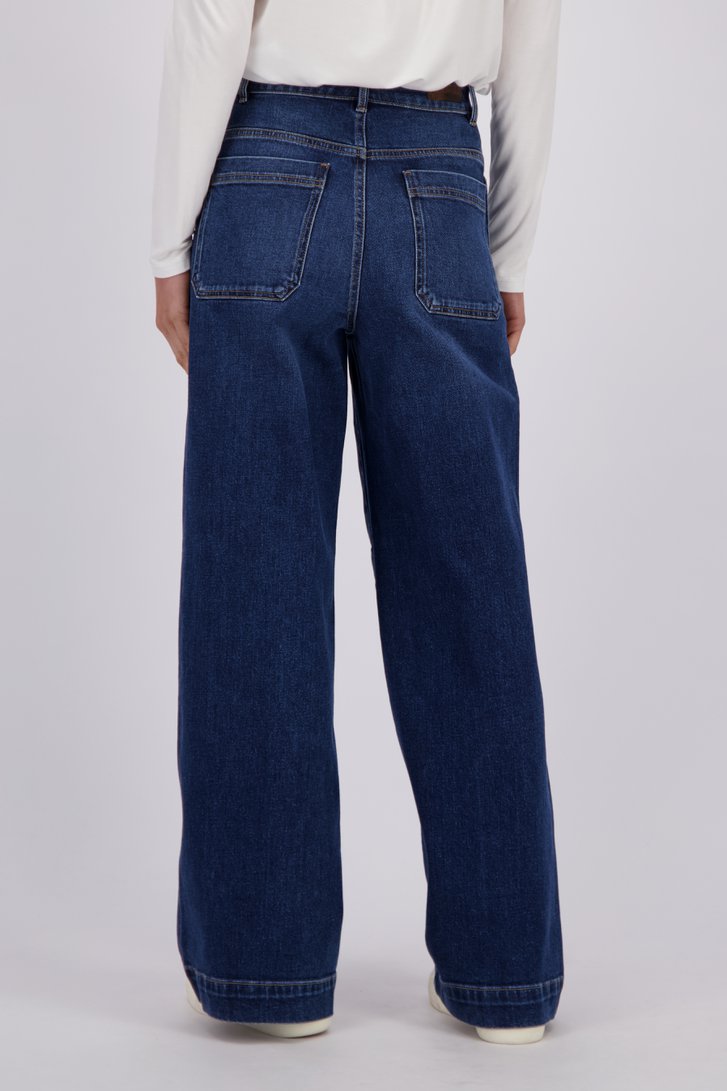 Le dos de Jean bleu foncé - Wide leg fit de Liberty Island Denim pour Femmes