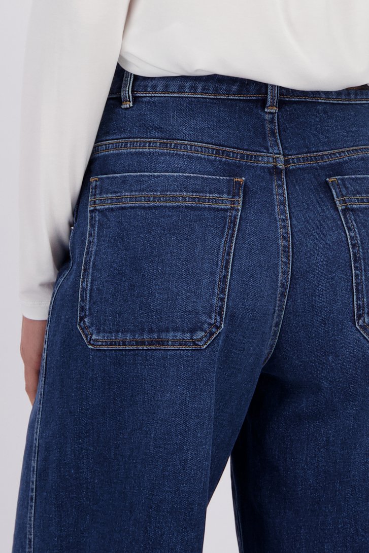 Détail de Jean bleu foncé – Wide leg fit de Liberty Island Denim pour Femmes