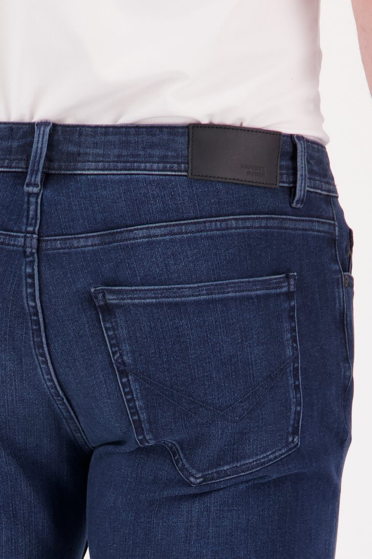 Détail de Jean bleu marine stretch - Lars – Slim fit - L34 de Liberty Island Denim pour Hommes