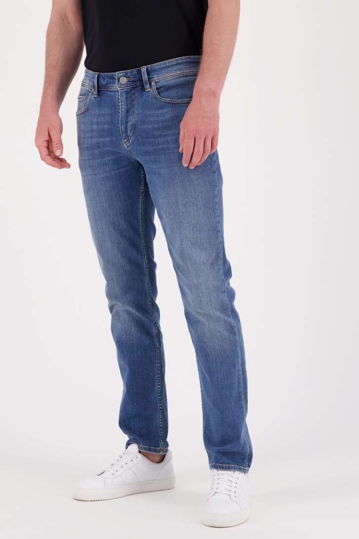 Le devant de Jean bleu moyen - Lars – slim fit - L36 de Liberty Island Denim pour Hommes
