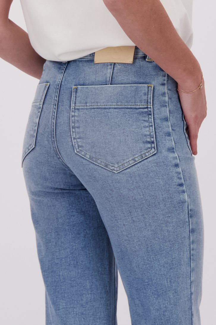 Jean bootcut bleu délavé de AC by Annelien Coorevits pour Femmes