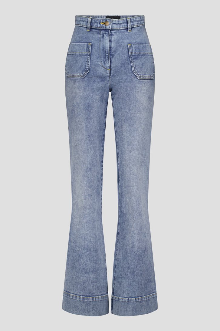 Jean bootcut bleu délavé de AC by Annelien Coorevits pour Femmes