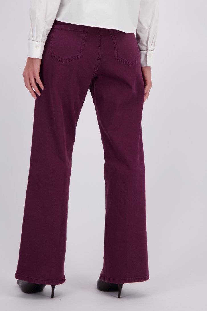 Le dos de Jean bordeaux ample de More & More pour Femmes