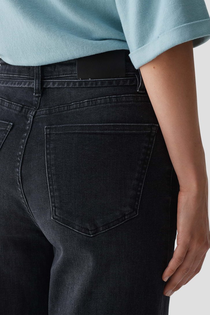 Détail de Jean gris avec nœud papillon - Wide leg fit de Opus pour Femmes
