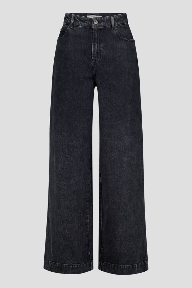 Jean gris foncé - Wide leg fit de Liberty Island Denim pour Femmes