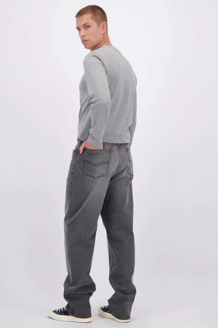 Le dos de Jean gris – Relaxed fit  de Liberty Island Denim pour Hommes