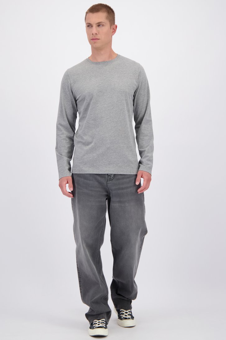 Le devant de Jean gris – Relaxed fit  de Liberty Island Denim pour Hommes