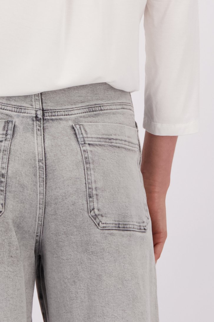 Détail de Jean gris – Wide leg fit de Liberty Island Denim pour Femmes