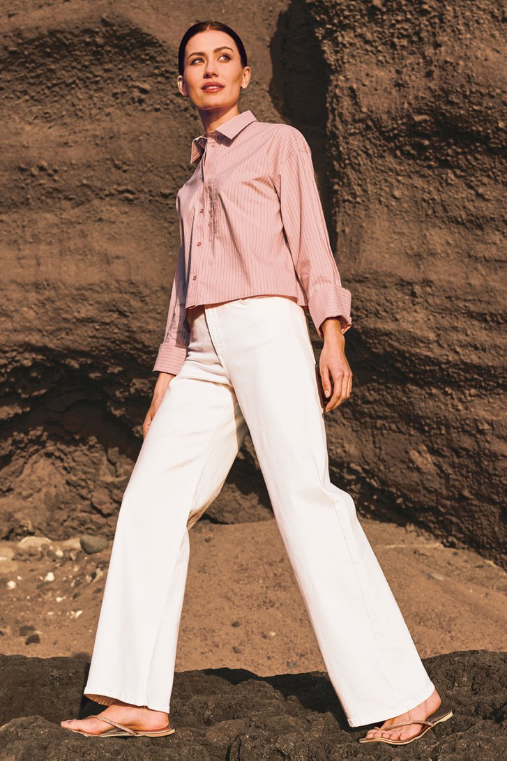 Jean large blanc  de Louise pour Femmes