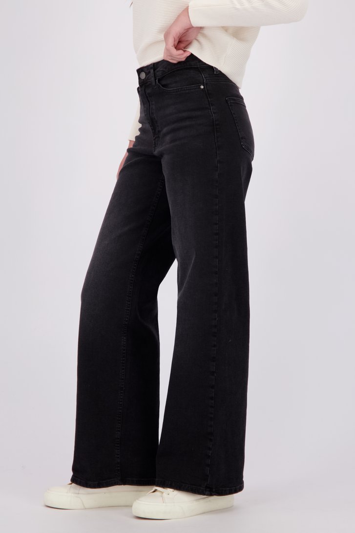 Le devant de Jean large noir de JDY pour Femmes