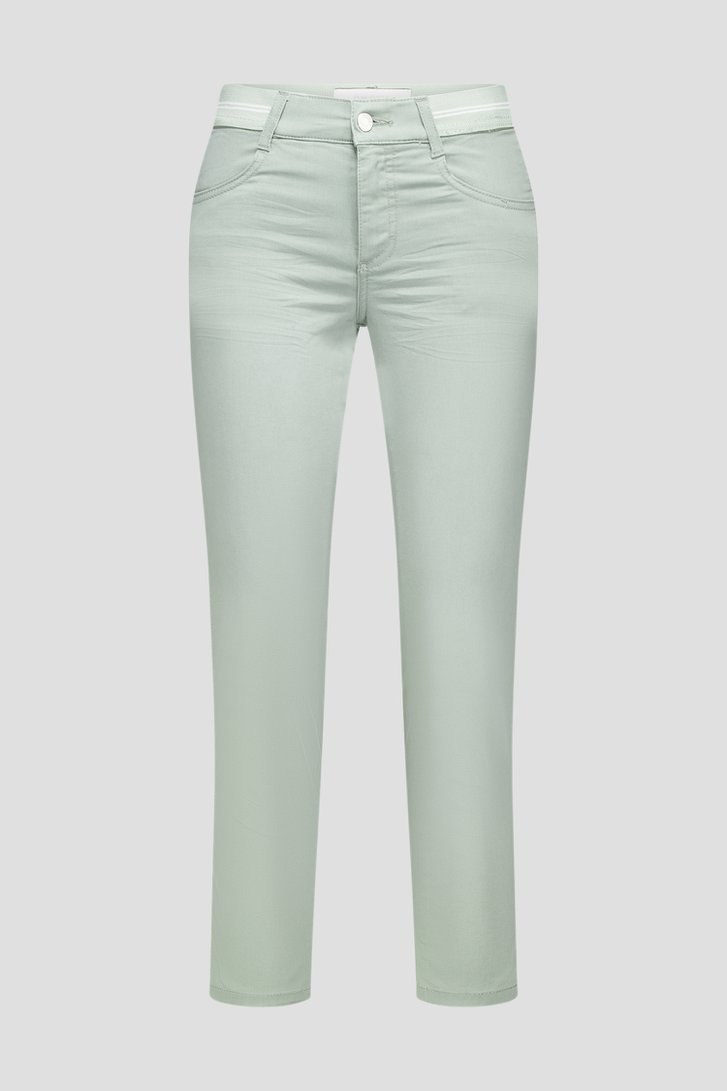 Jean vert avec taille élastique - longueur 7/8 de Angels pour Femmes