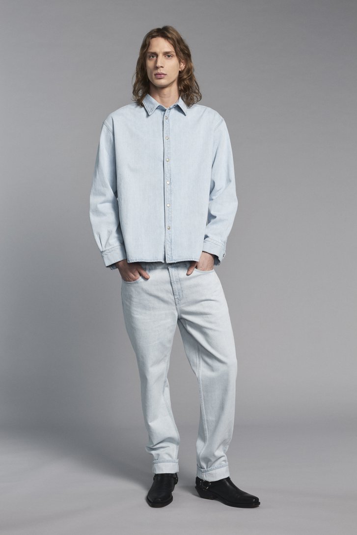 Jeans bleu clair - Tapered fit - Kahlo de Murielle Victorine Scherre pour Hommes