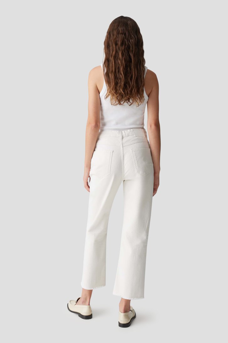 Jeans ecru - Straight fit - Longueur 7/8 de Opus pour Femmes