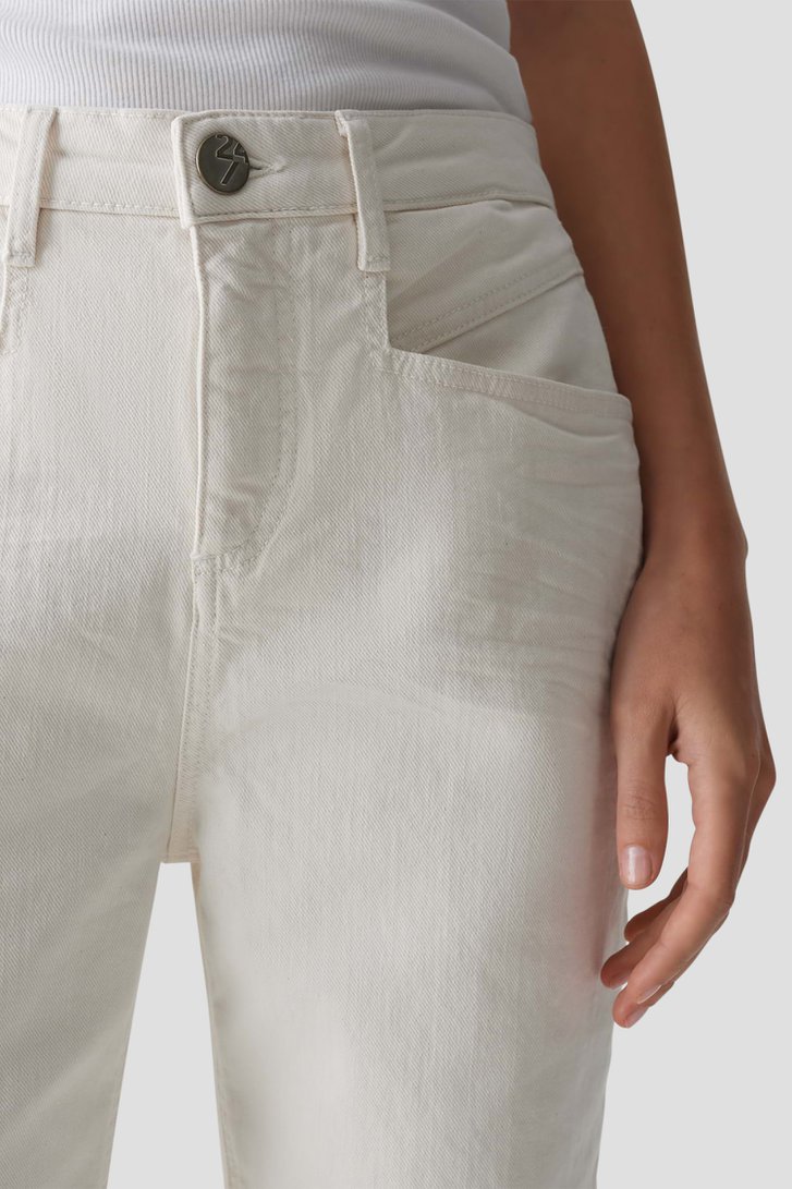Jeans ecru - Straight fit - Longueur 7/8 de Opus pour Femmes