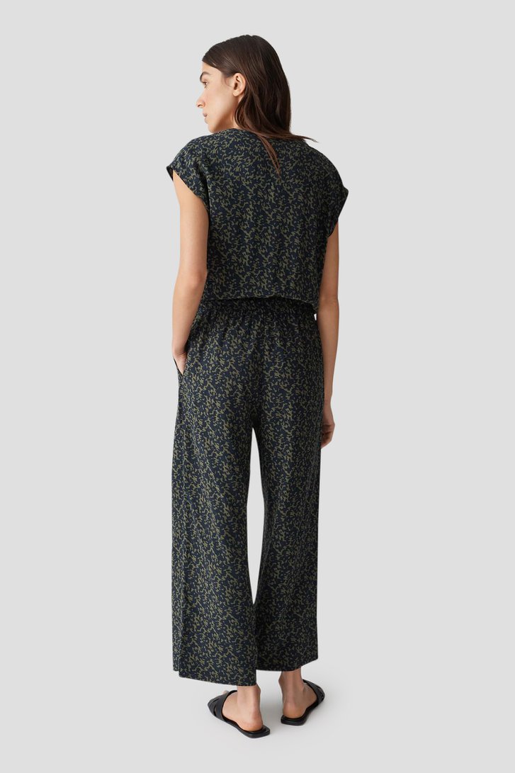 Jumpsuit met blauw-groene print van Opus voor Dames