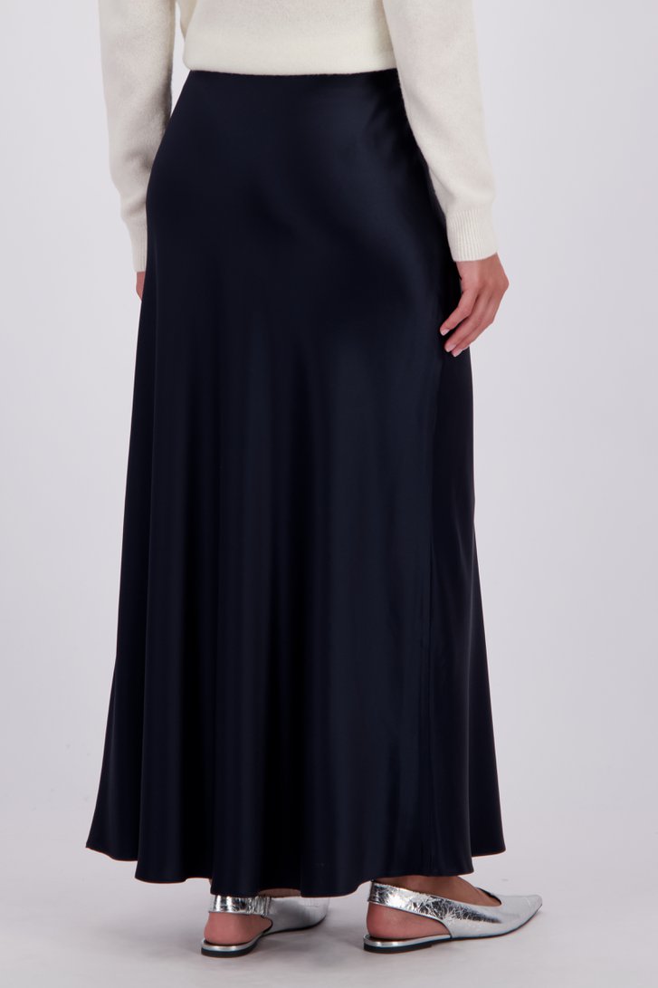 Le dos de Jupe bleue satinée de D'Auvry Studio pour Femmes