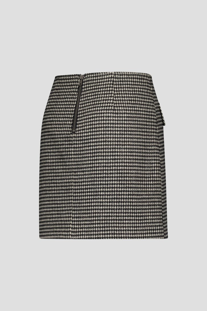 Jupe courte à motif pied-de-poule - Louise x Tine de Louise pour Femmes