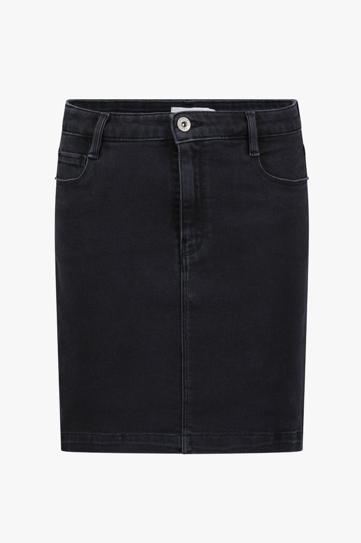 Jupe en jean noir de Liberty Island Denim pour Femmes