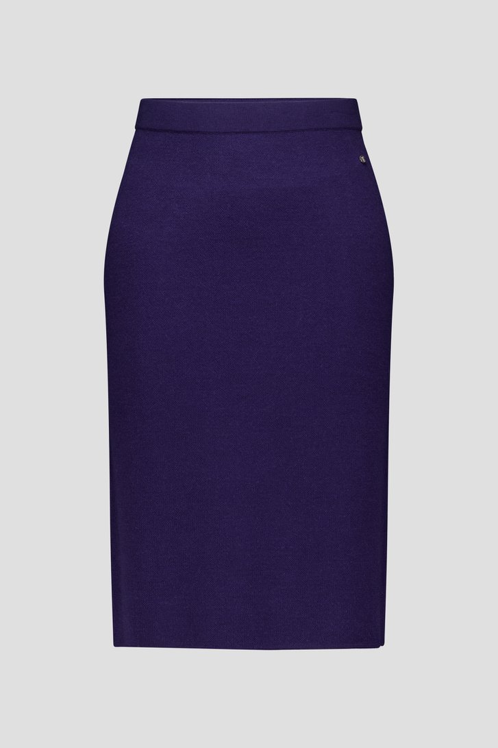 Photo produit 1 de Jupe en maille bleu marine de Claude Arielle pour Femmes
