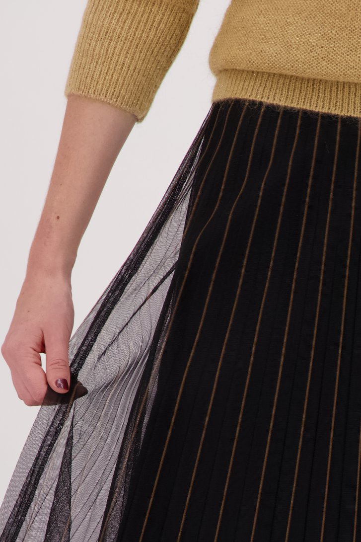 Jupe en tulle noir avec rayures dorées  de D'Auvry pour Femmes