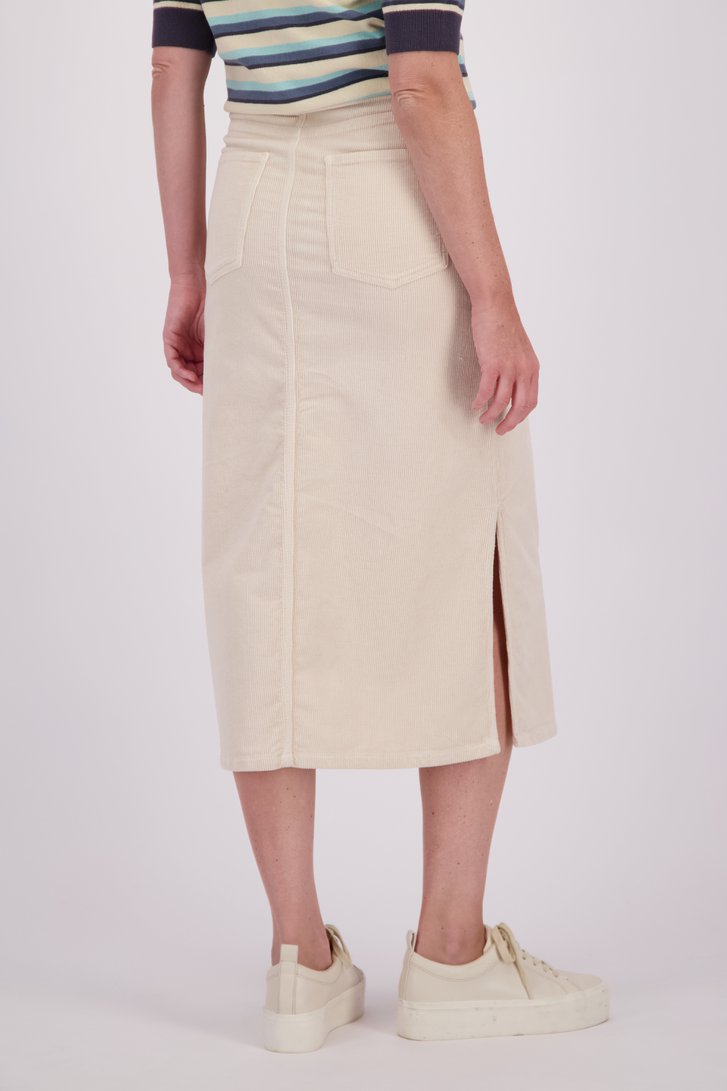 Le dos de Jupe en velours beige de Libelle pour Femmes