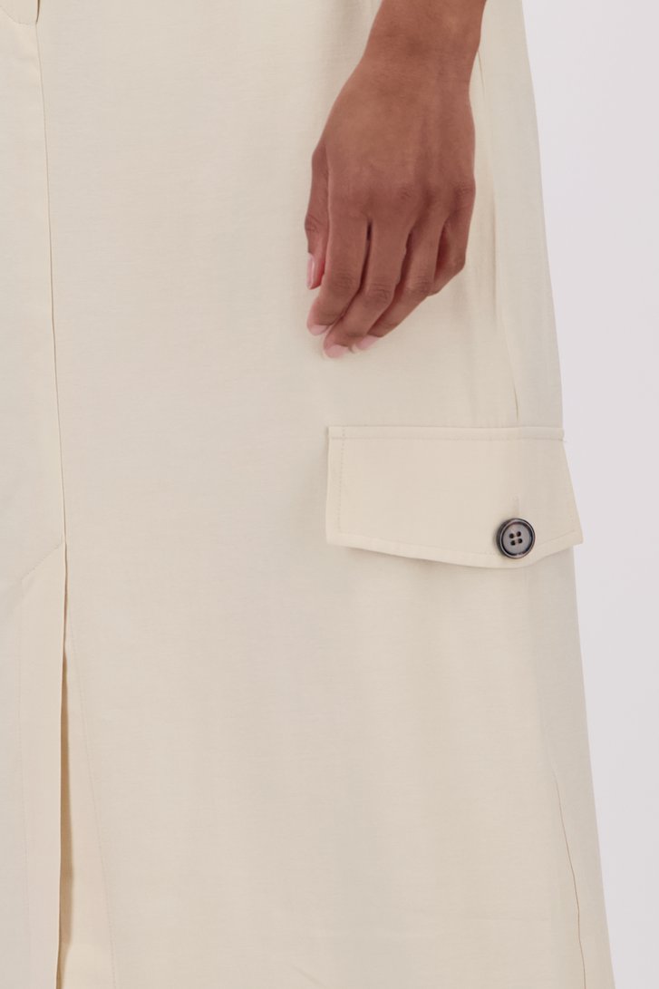 Jupe longue beige clair avec fente de JDY pour Femmes