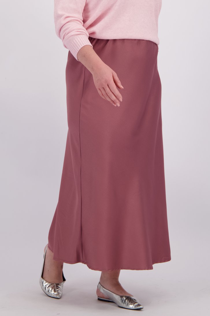 Détail de Jupe longue mauve avec taille élastique de ONLY Carmakoma pour Femmes