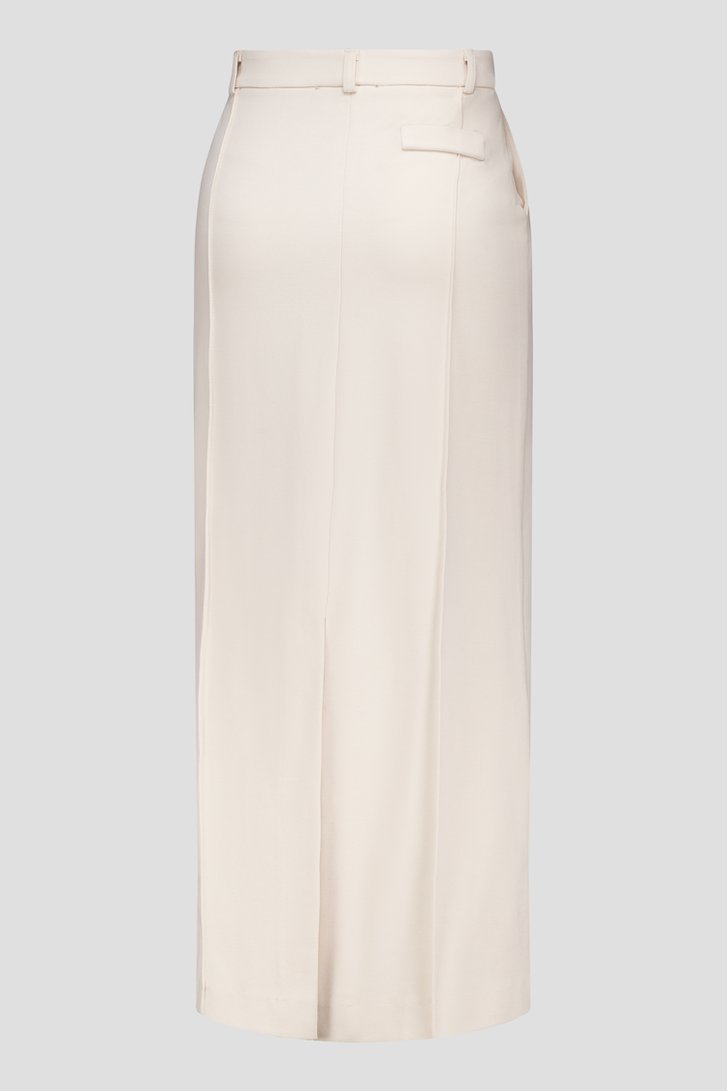 Jupe maxi beige clair avec fente à l'arrière de AC by Annelien Coorevits pour Femmes