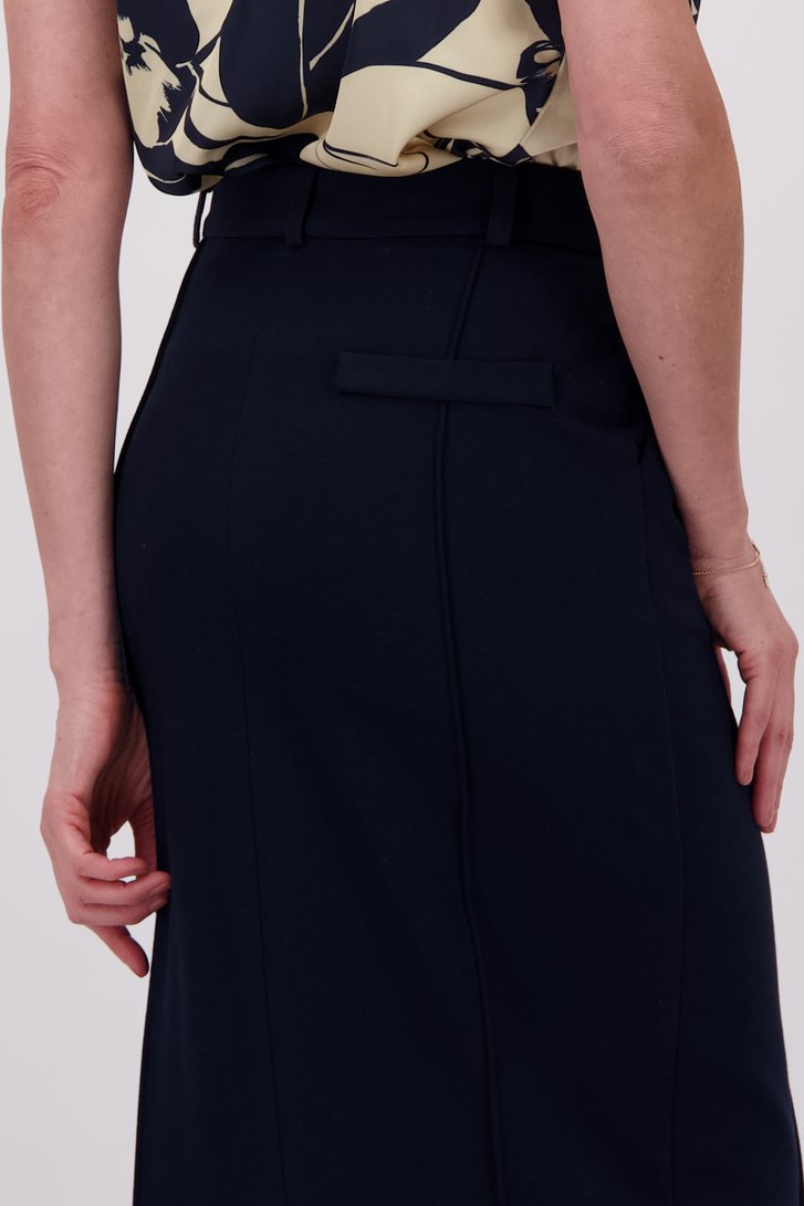 Jupe maxi bleu marine avec fente à l'arrière de AC by Annelien Coorevits pour Femmes