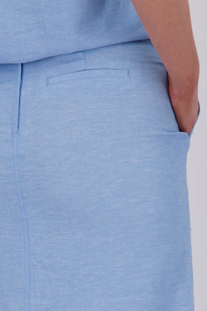 Jupe midi bleue à effet mélangé de Libelle pour Femmes