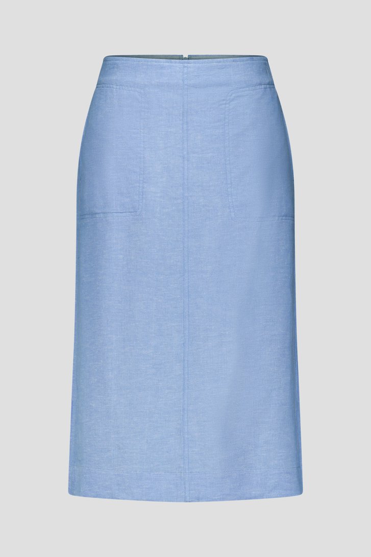 Jupe midi bleue à effet mélangé de Libelle pour Femmes
