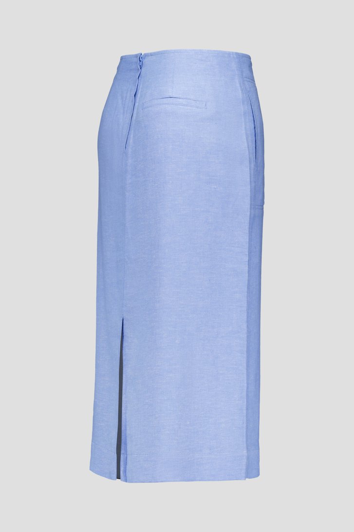 Jupe midi bleue à effet mélangé de Libelle pour Femmes