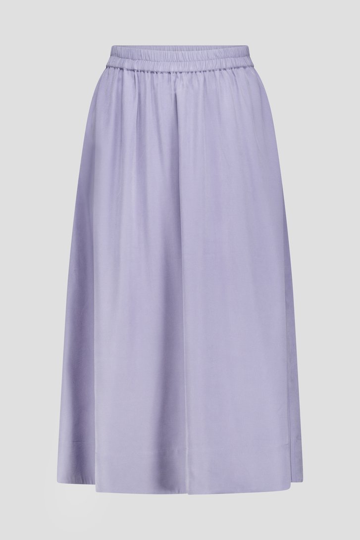 Photo produit 1 de Jupe midi bleue avec taille élastique de Libelle pour Femmes