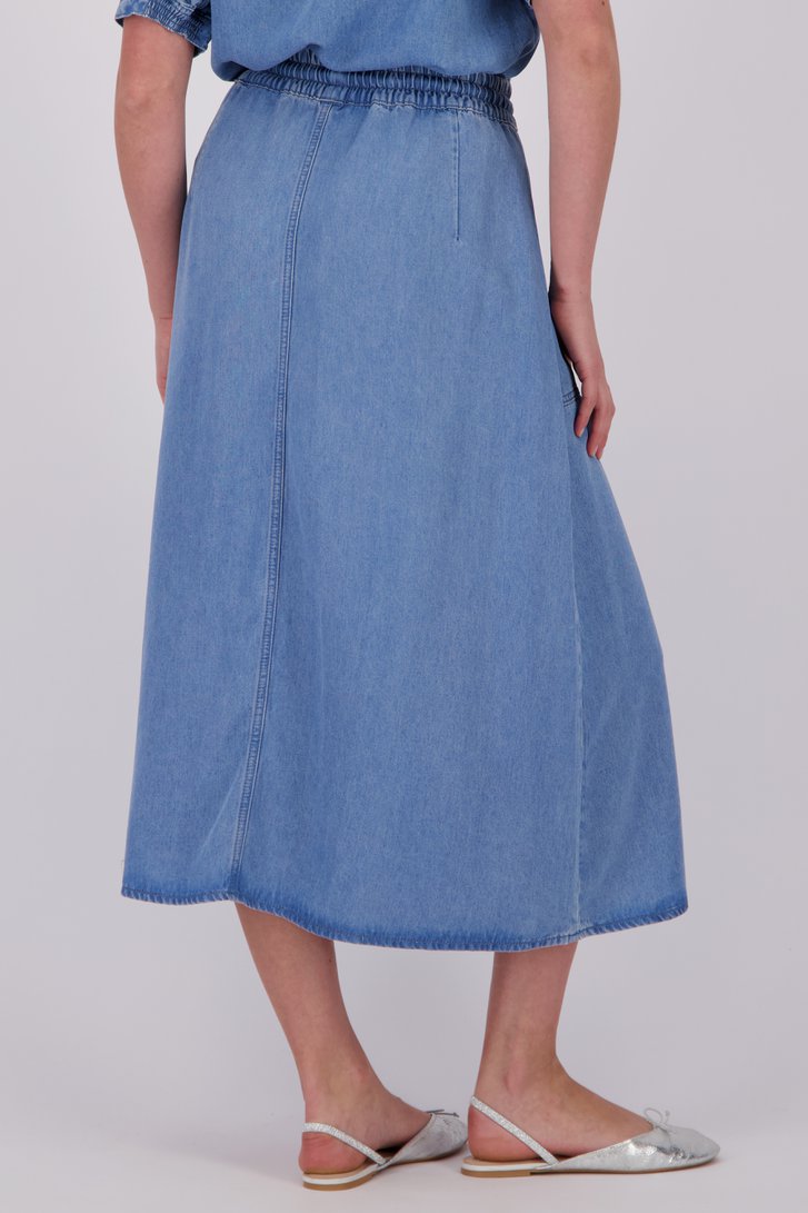 Jupe midi en jean avec taille élastique de More & More pour Femmes
