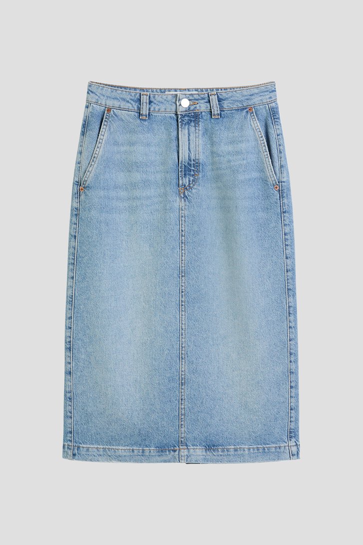 Photo produit 1 de Jupe midi en jean bleu de Marc O'Polo pour Femmes