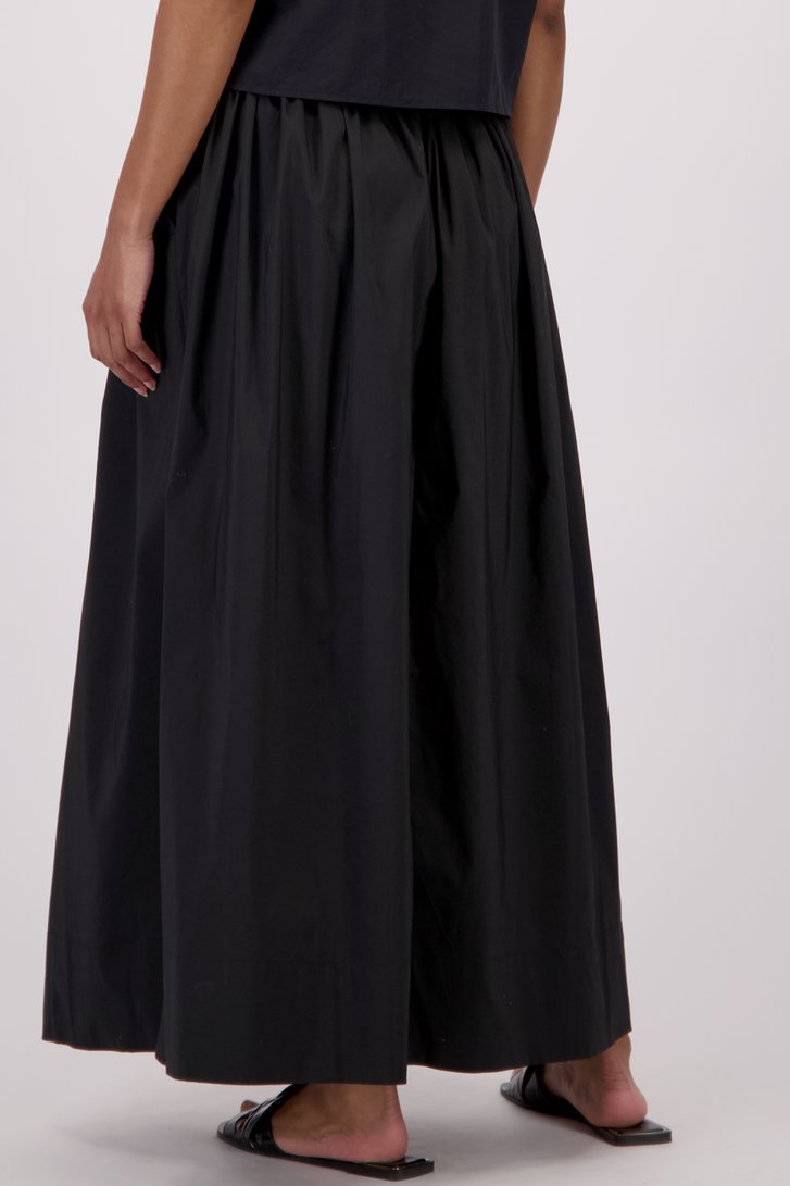Jupe midi noire avec taille élastique de JDY pour Femmes