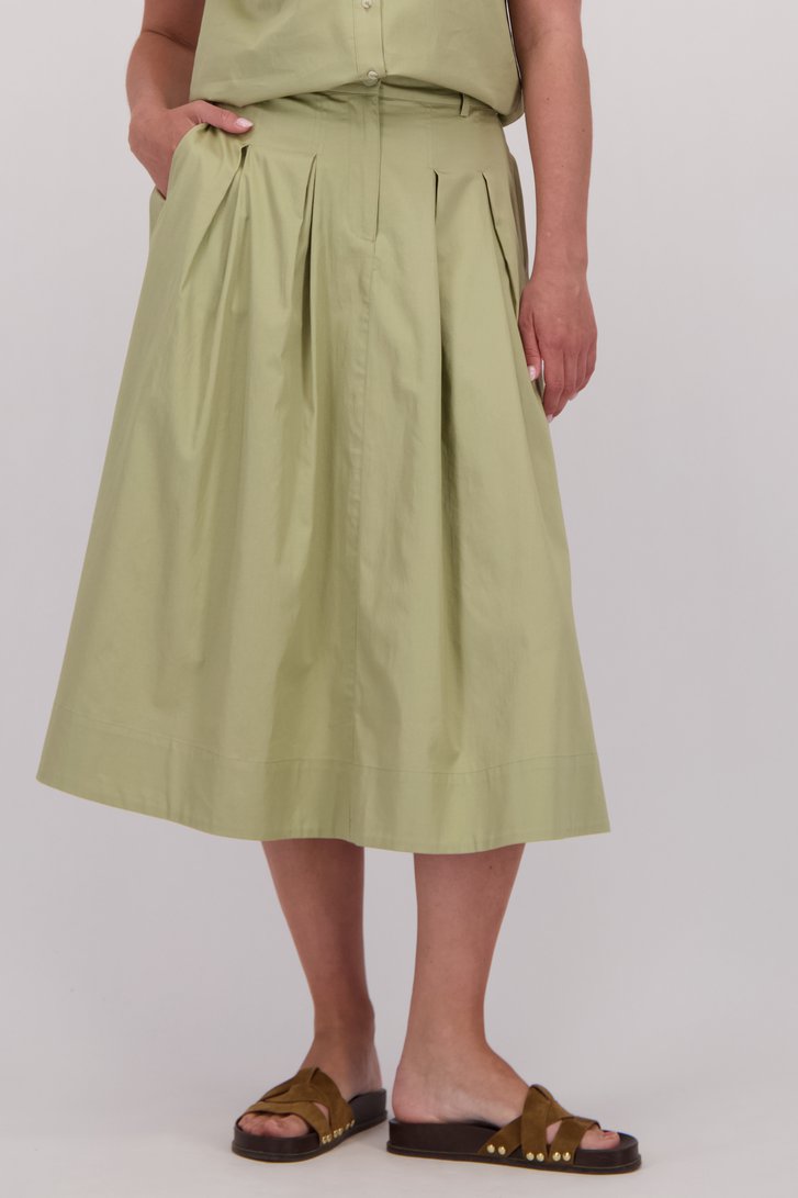 Détail de Jupe midi vert tendre de Libelle pour Femmes