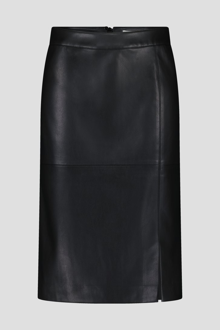 Jupe noire à l'aspect cuir de D'Auvry pour Femmes