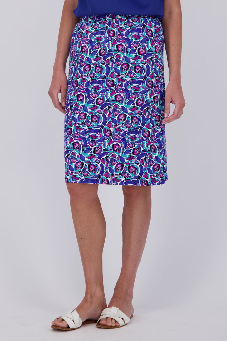 Jupe violette avec imprimé de Claude Arielle pour Femmes