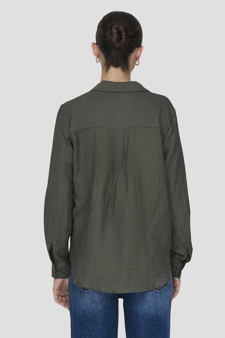 Kaki blouse met textuur van JDY voor Dames