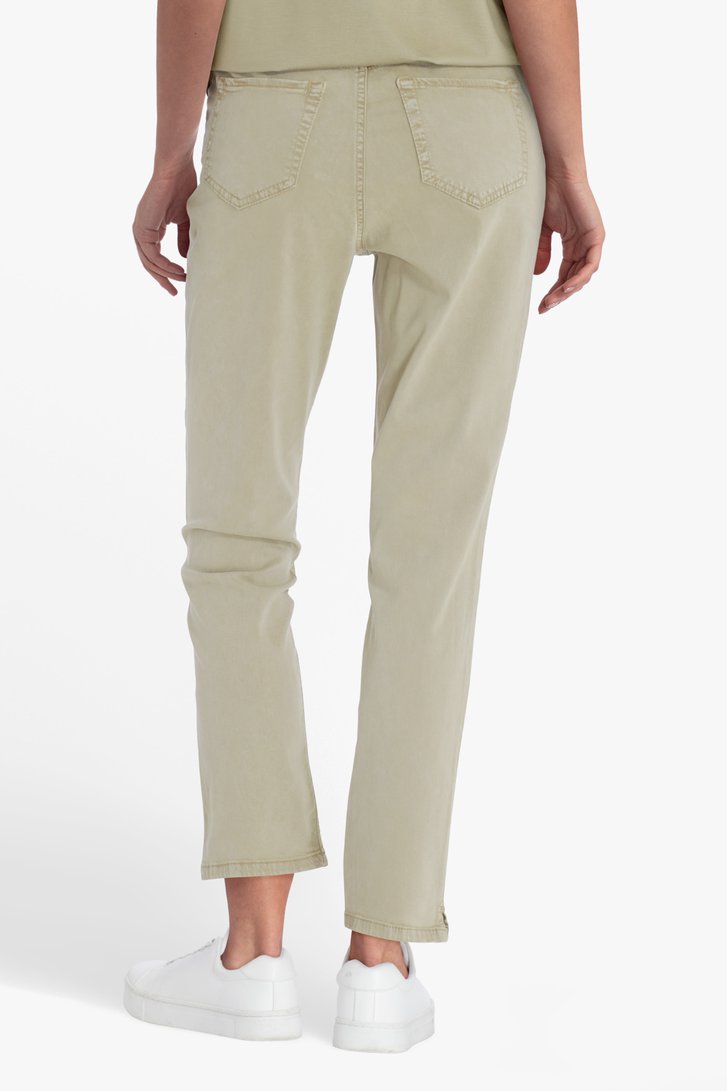Mode Broeken Kaki broeken Zara Woman Kaki broek khaki elegant 