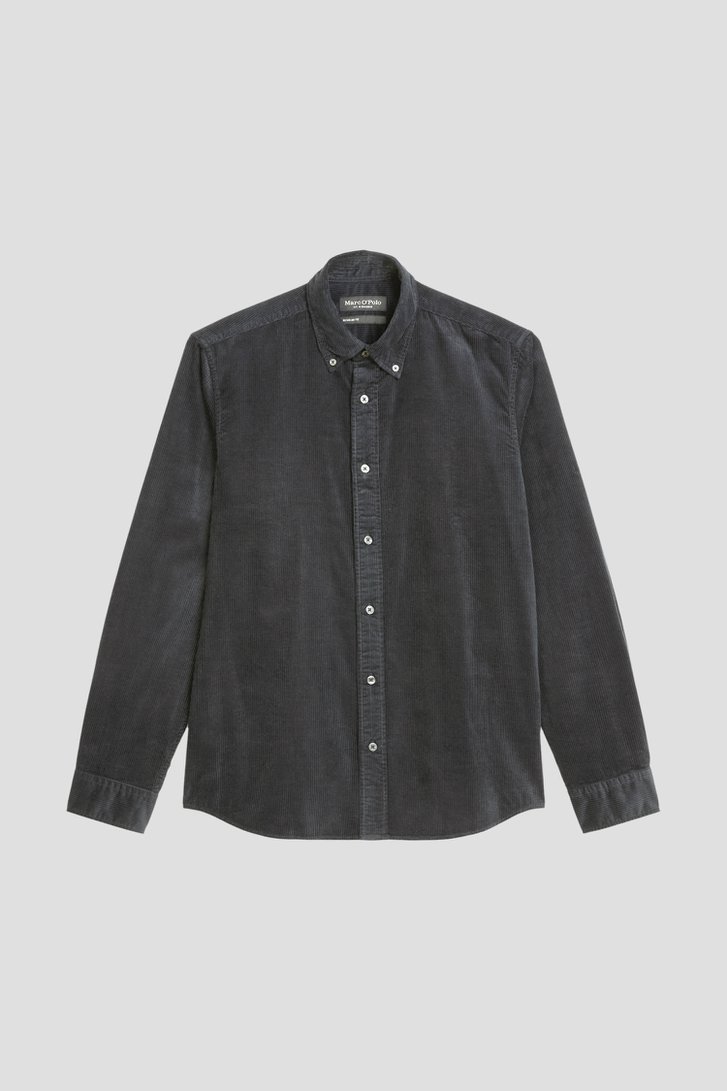 Productfoto 2 van Kaki corduroy hemd - Regular Fit  door Marc O'Polo voor Heren